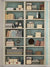 Blue Bookcase Printed Photography Backdrop