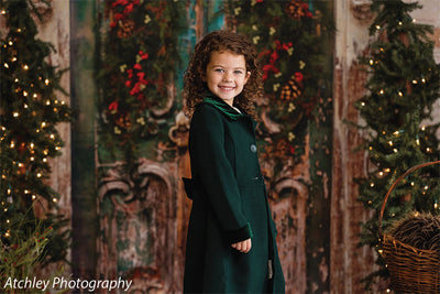 Holiday Door Photography Backdrop