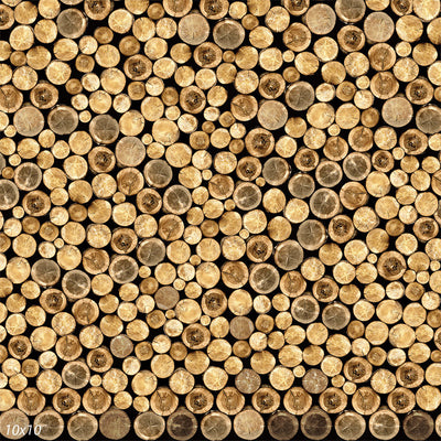 Stacked Wood Backdrop for Photos