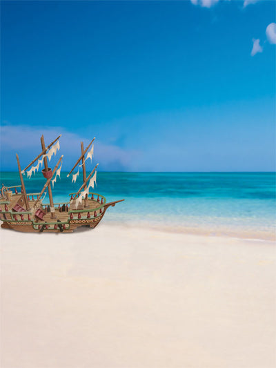 Pirate Ship Printed Photography Backdrop