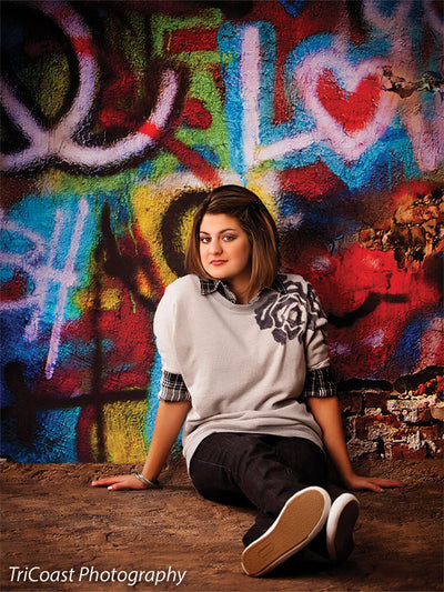 Graffiti Wall Printed Photography Backdrop