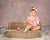 Genevieve Pink and Sage Printed Photography Backdrop