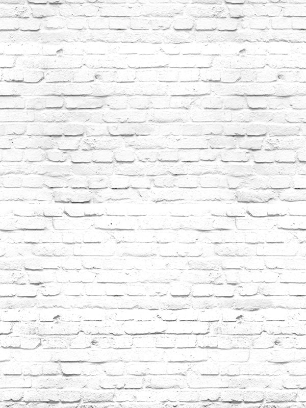 White Brick Wall Photography Backdrop