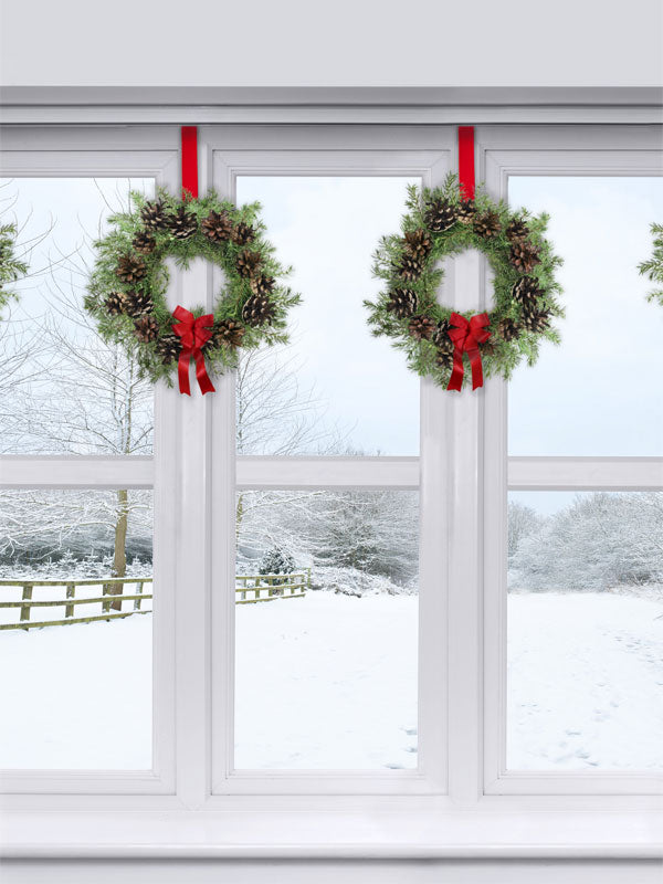 Wintry Window Printed Photography Backdrop