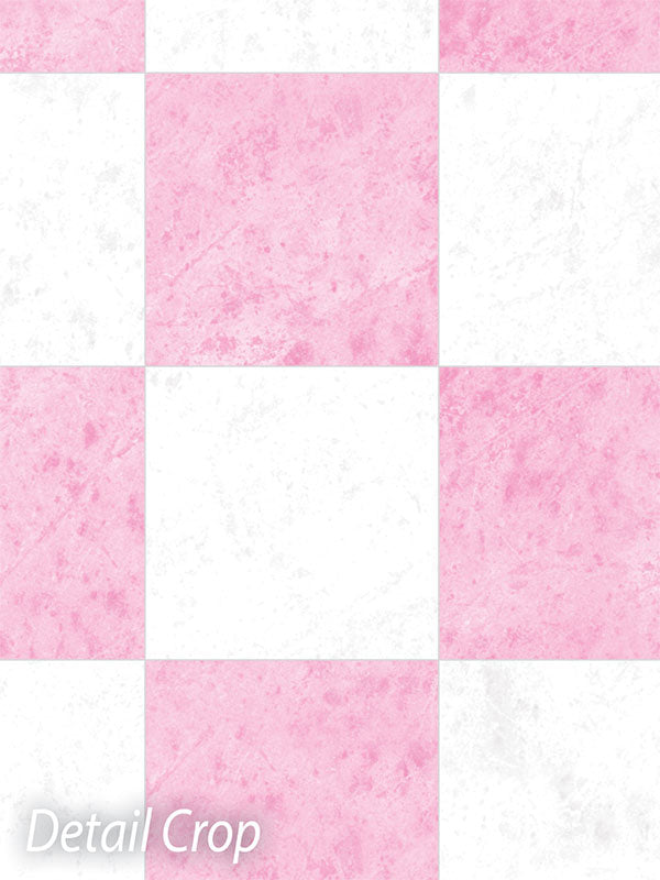Tile Photography Floordrop-Pink & White - Denny Manufacturing