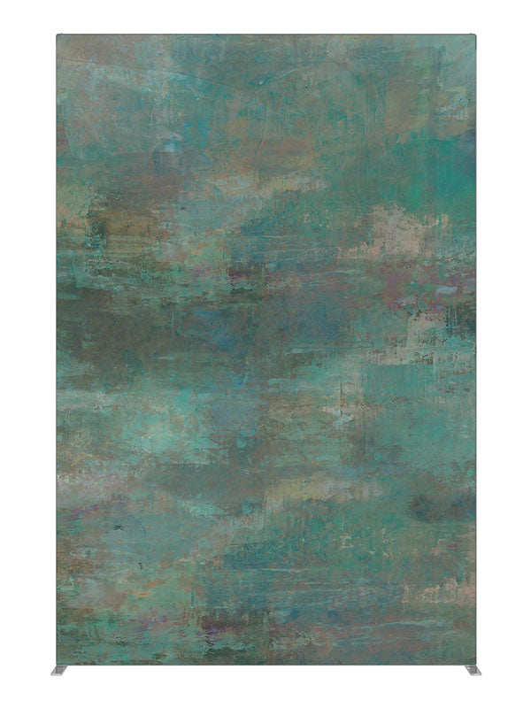 Rustic Teal Magpie, photography backdrop panel for Denny StudioEdge silicone edge frame, 5 ft