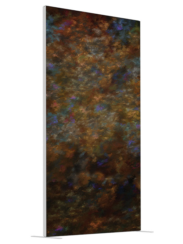 Mischief shown at an angled view, photography backdrop panel for Denny StudioEdge silicone edge frame, 4 ft