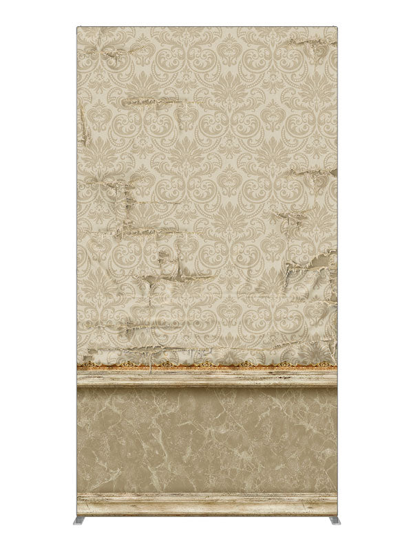 Miss Havisham Ivory Damask, photography backdrop panel for Denny StudioEdge silicone edge frame, 4 ft