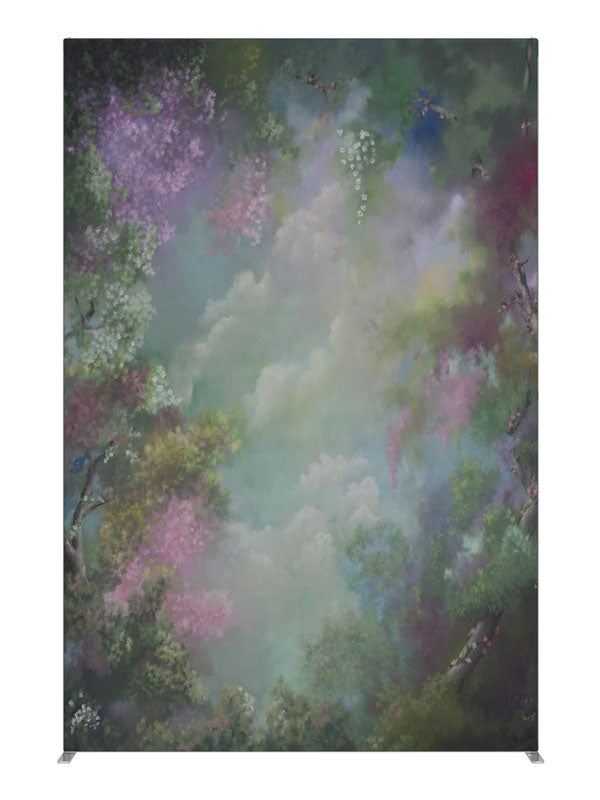 Victorian Garden, photography backdrop panel for Denny StudioEdge silicone edge frame, 5 ft