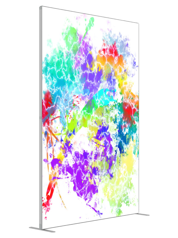 Electric Abstract shown at an angled view, photography backdrop panel for Denny StudioEdge silicone edge frame, 5 ft