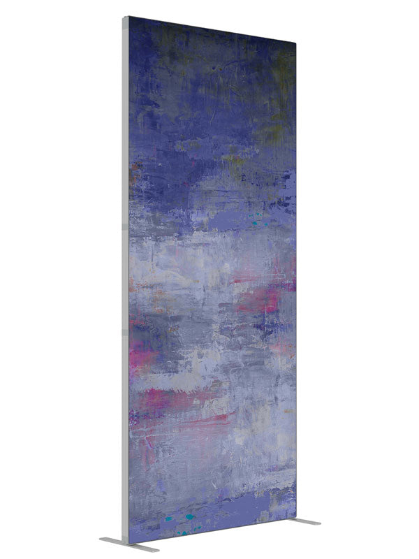 Knock Down Blue shown at an angled view, photography backdrop panel for Denny StudioEdge silicone edge frame, 3 ft