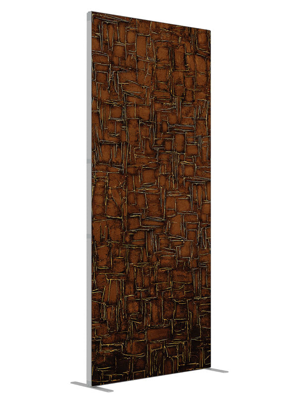 Matrix Brown shown at an angled view, photography backdrop panel for Denny StudioEdge silicone edge frame, 3 ft