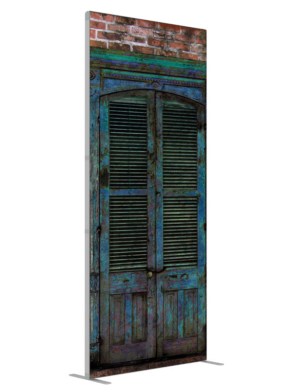 Saint Peter Street shown at an angled view, photography backdrop panel for Denny StudioEdge silicone edge frame, 3 ft