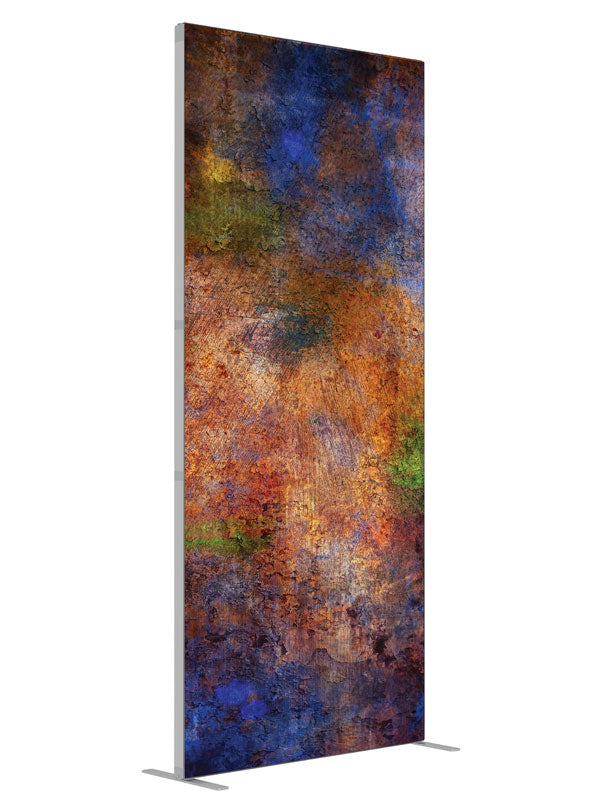 Chroma Grunge shown at an angled view, photography backdrop panel for Denny StudioEdge silicone edge frame, 3 ft