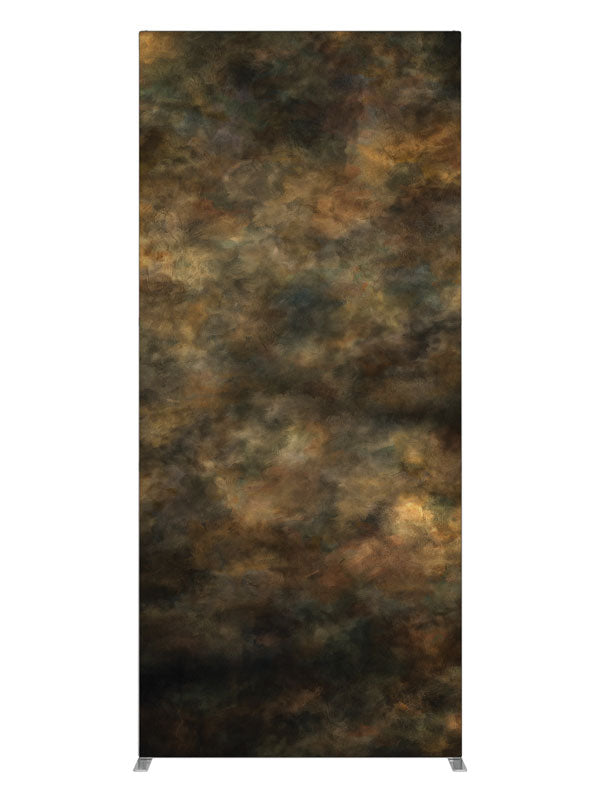 Cyclone Brown Abstract, photography backdrop panel for Denny StudioEdge silicone edge frame, 3 ft