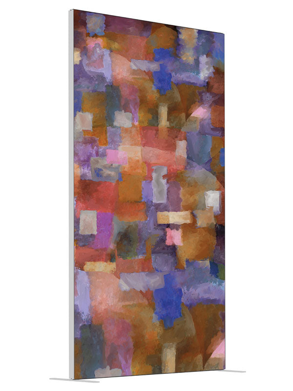Raggle-Taggle shown at an angled view, photography backdrop panel for Denny StudioEdge silicone edge frame, 4 ft