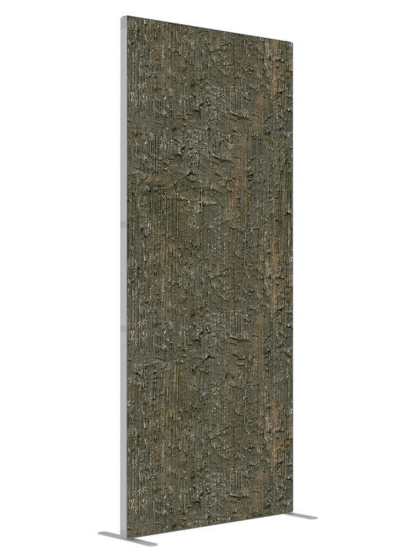 Fission Gray shown at an angled view, photography backdrop panel for Denny StudioEdge silicone edge frame, 3 ft