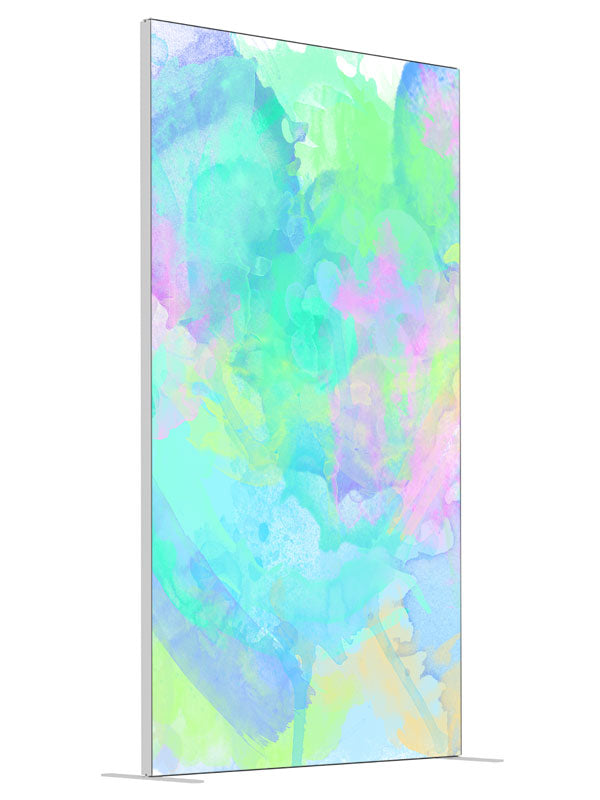 Color Wash shown at an angled view, photography backdrop panel for Denny StudioEdge silicone edge frame, 4 ft