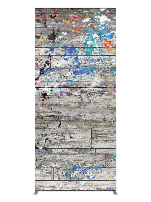 Painter's Loft Splatter, photography backdrop panel for Denny StudioEdge silicone edge frame, 3 ft