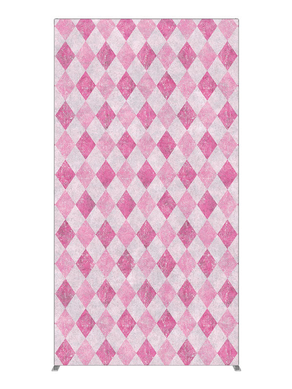 Jester's Court Pink Diamond, photography backdrop panel for Denny StudioEdge silicone edge frame, 4 ft