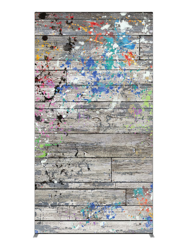 Painter's Loft Splatter, photography backdrop panel for Denny StudioEdge silicone edge frame, 4 ft