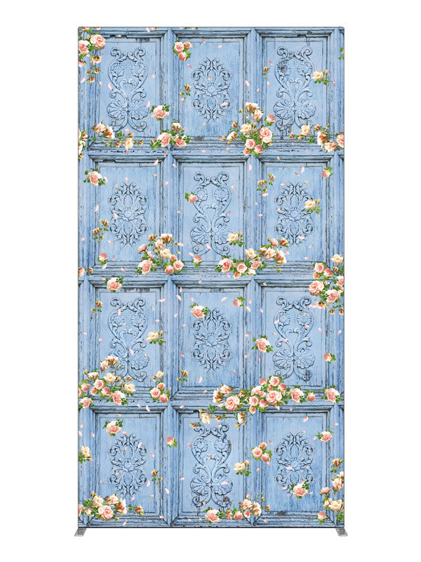 Blue, photography backdrop panel for Denny StudioEdge silicone edge frame, 4 ft
