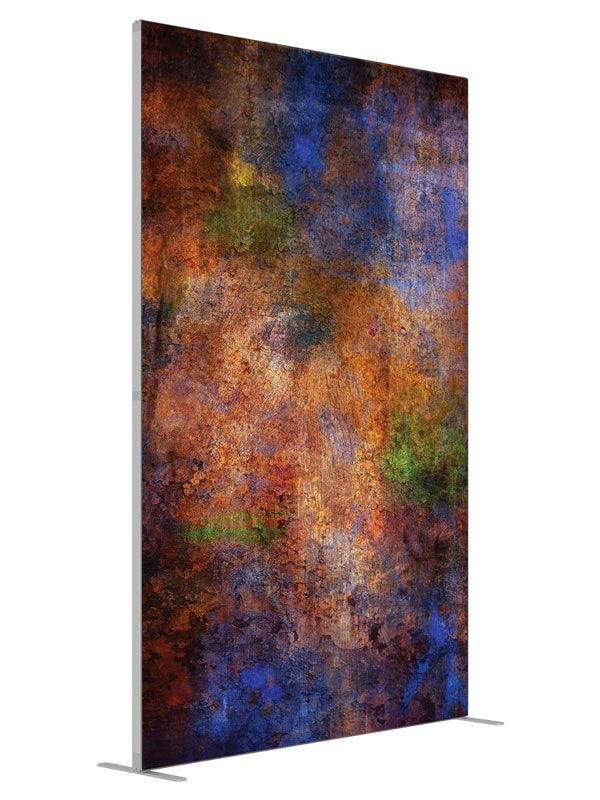 Chroma Grunge shown at an angled view, photography backdrop panel for Denny StudioEdge silicone edge frame, 5 ft