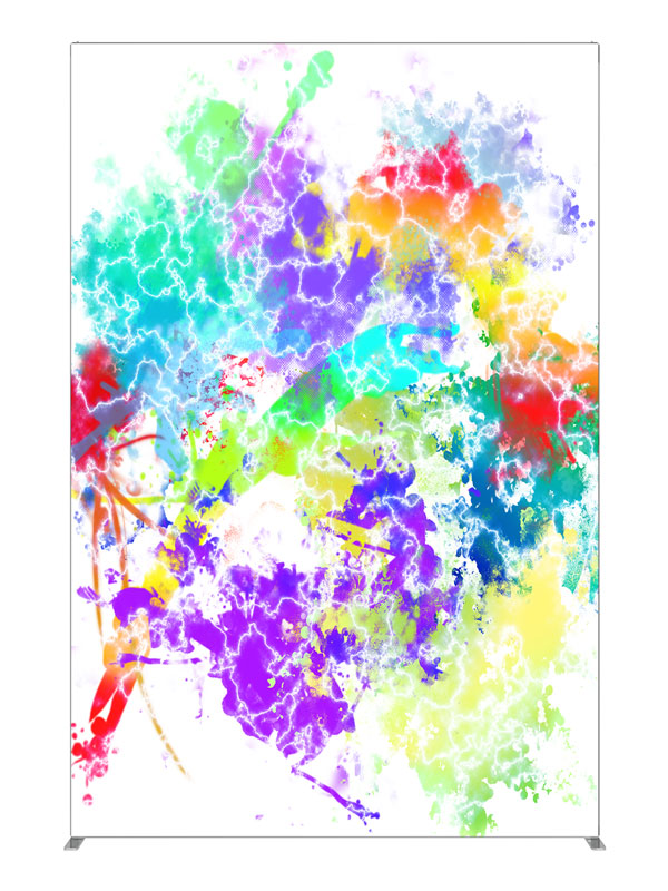 Electric Abstract, photography backdrop panel for Denny StudioEdge silicone edge frame, 5 ft