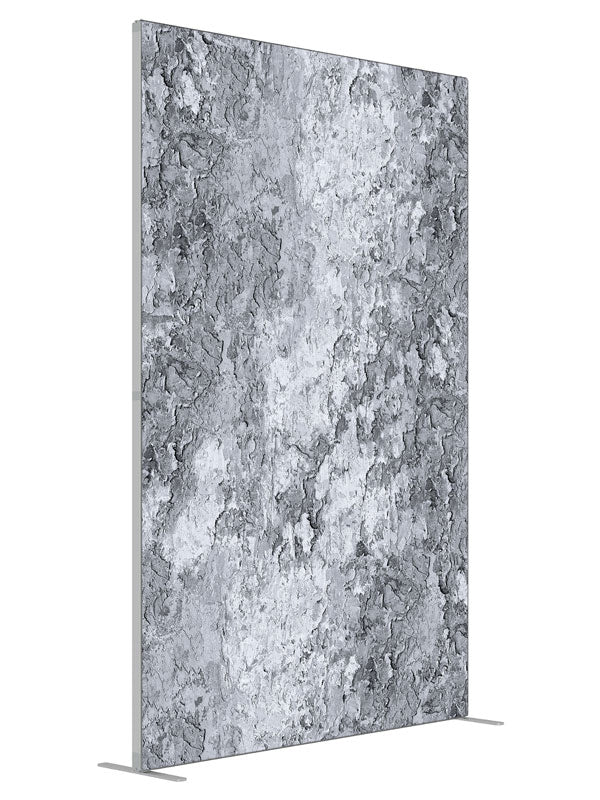 Isabella Gray shown at an angled view, photography backdrop panel for Denny StudioEdge silicone edge frame, 5 ft