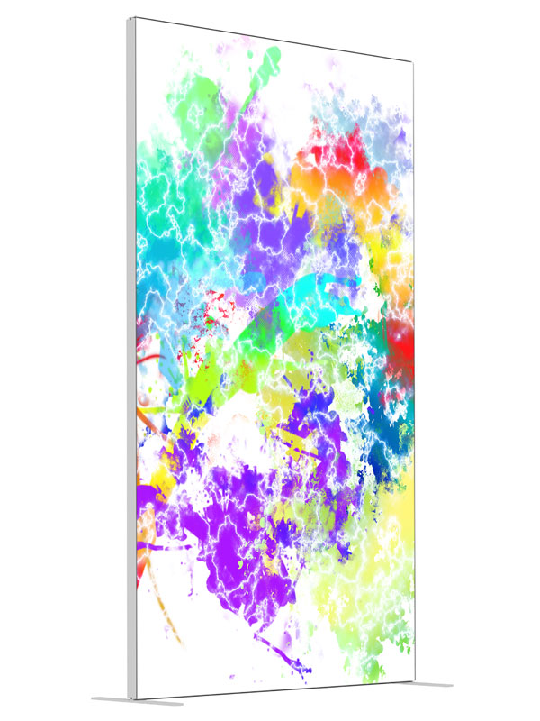 Electric Abstract shown at an angled view, photography backdrop panel for Denny StudioEdge silicone edge frame, 4 ft