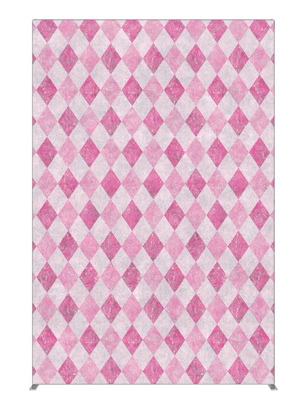 Jester's Court Pink Diamond, photography backdrop panel for Denny StudioEdge silicone edge frame, 5 ft
