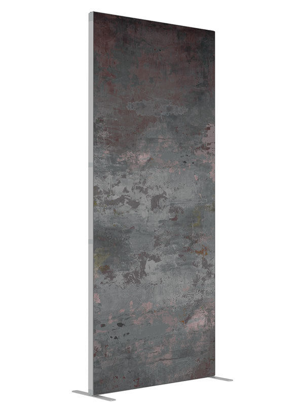 Fallout Industrial shown at an angled view, photography backdrop panel for Denny StudioEdge silicone edge frame, 3 ft