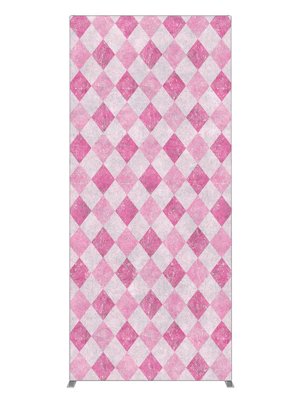Jester's Court Pink Diamond, photography backdrop panel for Denny StudioEdge silicone edge frame, 3 ft