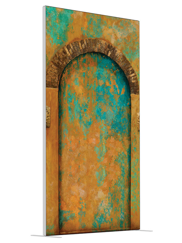 Cartagena shown at an angled view, photography backdrop panel for Denny StudioEdge silicone edge frame, 4 ft