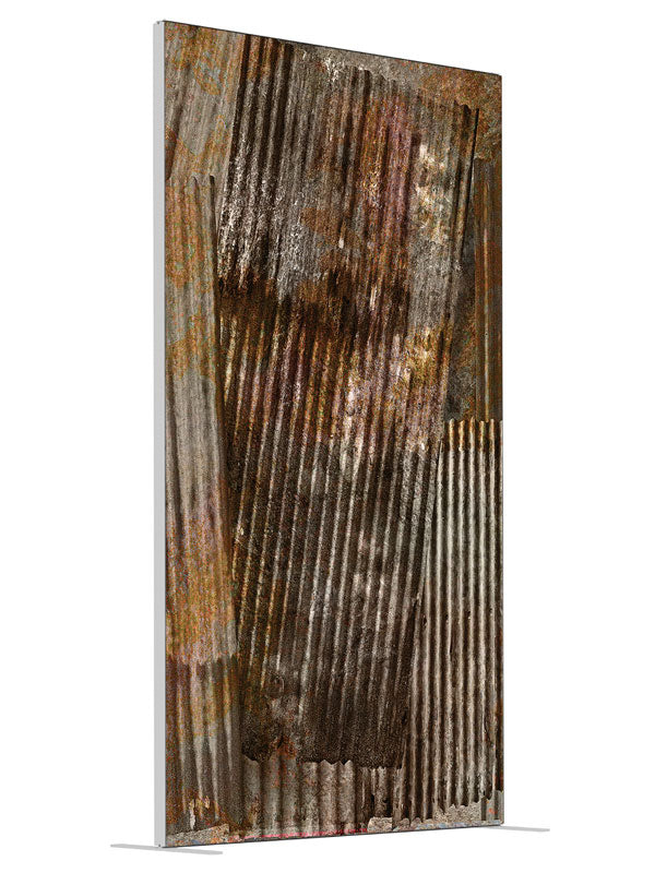 Corrugated shown at an angled view, photography backdrop panel for Denny StudioEdge silicone edge frame, 4 ft