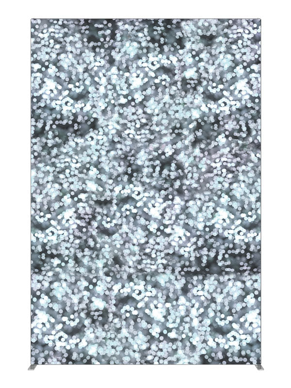Silver Sparkle Bokeh, photography backdrop panel for Denny StudioEdge silicone edge frame, 5 ft