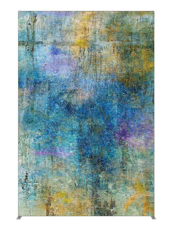 Rainbow Grunge, photography backdrop panel for Denny StudioEdge silicone edge frame, 5 ft