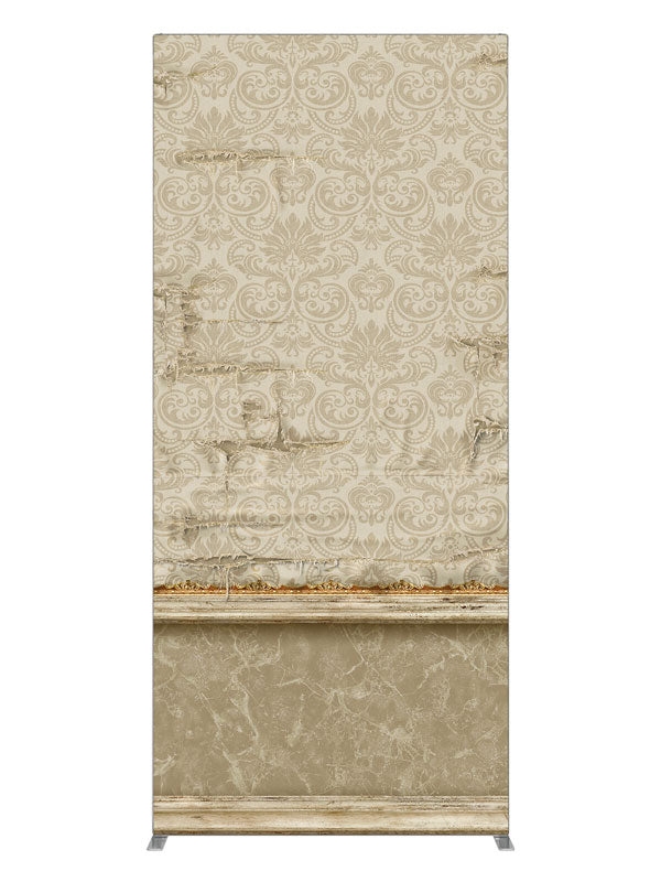 Miss Havisham Ivory Damask, photography backdrop panel for Denny StudioEdge silicone edge frame, 3 ft