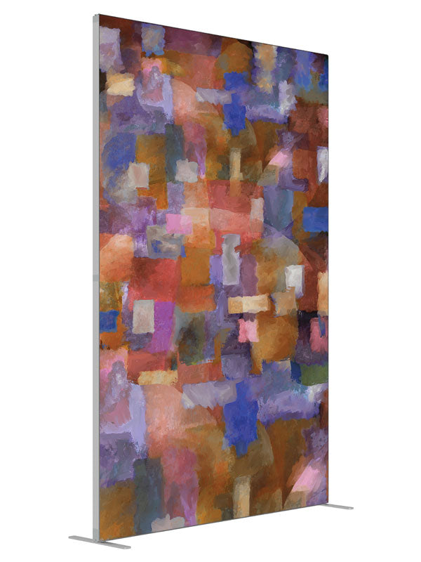 Raggle-Taggle shown at an angled view, photography backdrop panel for Denny StudioEdge silicone edge frame, 5 ft