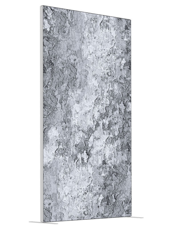 Isabella Gray shown at an angled view, photography backdrop panel for Denny StudioEdge silicone edge frame, 4 ft