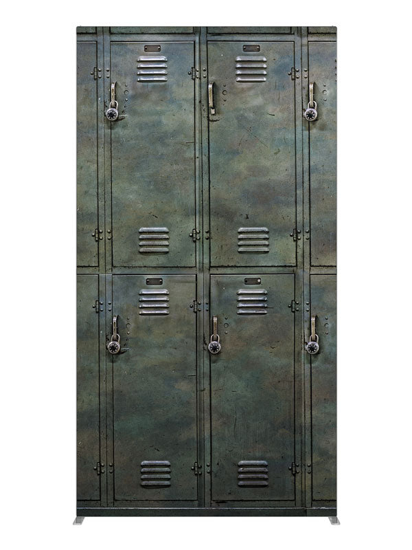 Gym Lockers, photography backdrop panel for Denny StudioEdge silicone edge frame, 4 ft