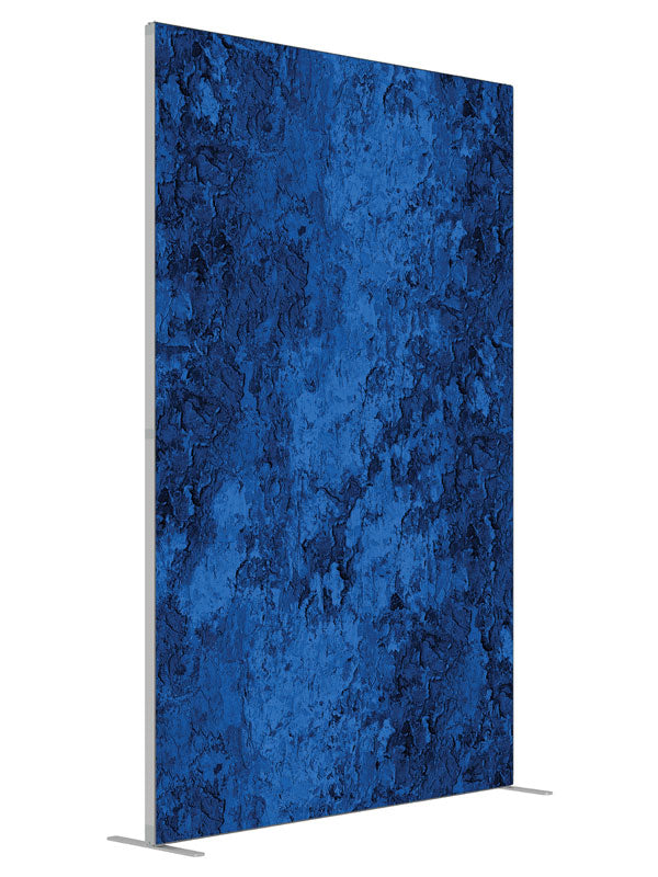 Isabella Blue shown at an angled view, photography backdrop panel for Denny StudioEdge silicone edge frame, 5 ft