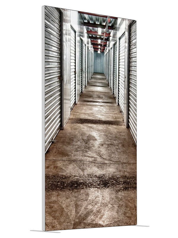 Storage 1 shown at an angled view, photography backdrop panel for Denny StudioEdge silicone edge frame, 4 ft