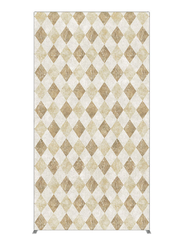 Jester's Court Tan Diamond, photography backdrop panel for Denny StudioEdge silicone edge frame, 4 ft