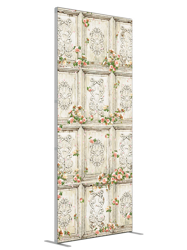 Precious Moments Ivory shown at an angled view, photography backdrop panel for Denny StudioEdge silicone edge frame, 3 ft