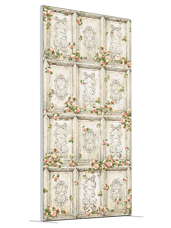 Precious Moments Ivory shown at an angled view, photography backdrop panel for Denny StudioEdge silicone edge frame, 4 ft