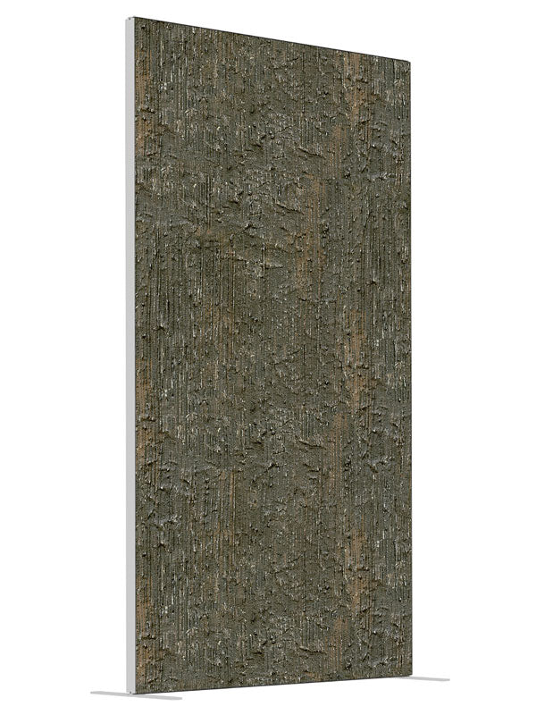 Fission Gray shown at an angled view, photography backdrop panel for Denny StudioEdge silicone edge frame, 4 ft