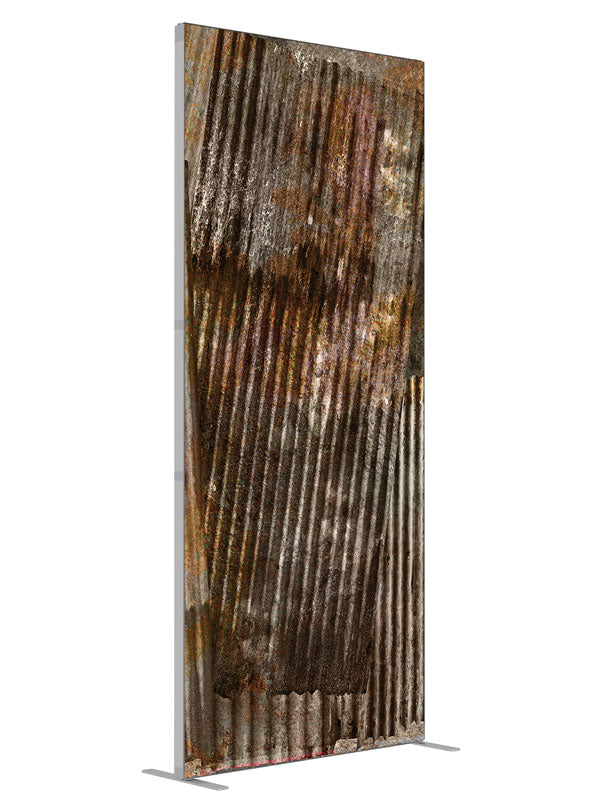 Corrugated shown at an angled view, photography backdrop panel for Denny StudioEdge silicone edge frame, 3 ft