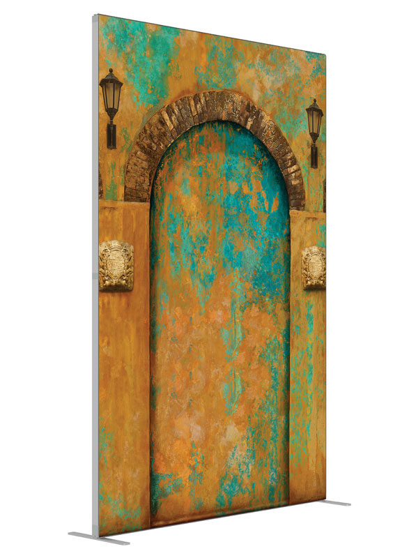 Cartagena shown at an angled view, photography backdrop panel for Denny StudioEdge silicone edge frame, 5 ft