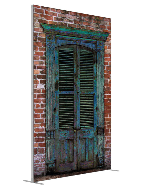 Saint Peter Street shown at an angled view, photography backdrop panel for Denny StudioEdge silicone edge frame, 5 ft